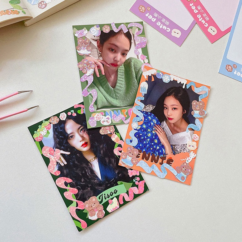 Miếng Dán Trang Trí Tự Dính Thiết Kế Dễ Thương Cho Học Sinh