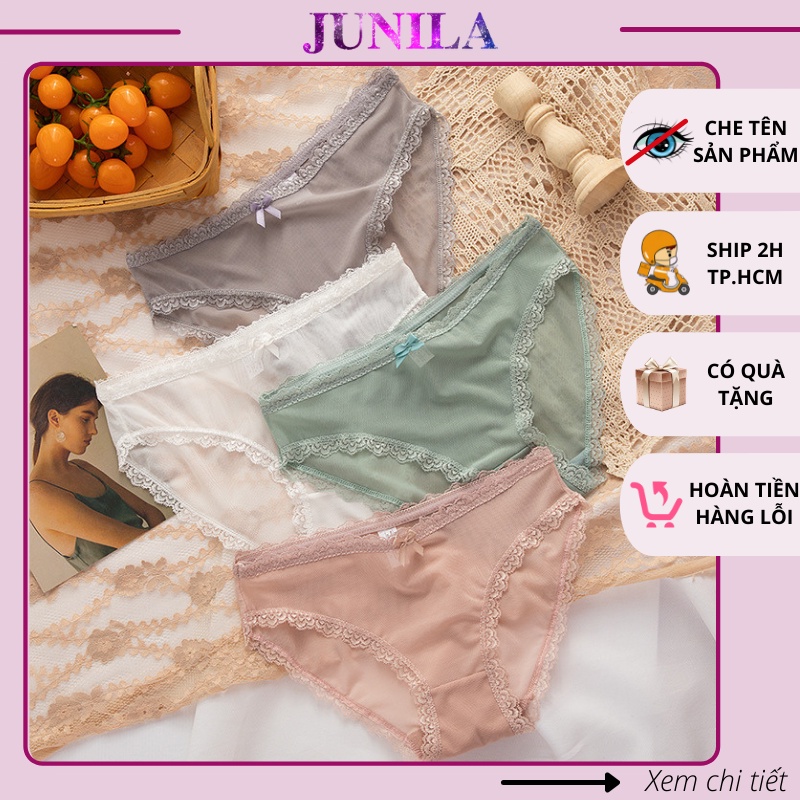 Quần lót nữ ren xuyên thấu sexy thoáng khí cao cấp QL41
