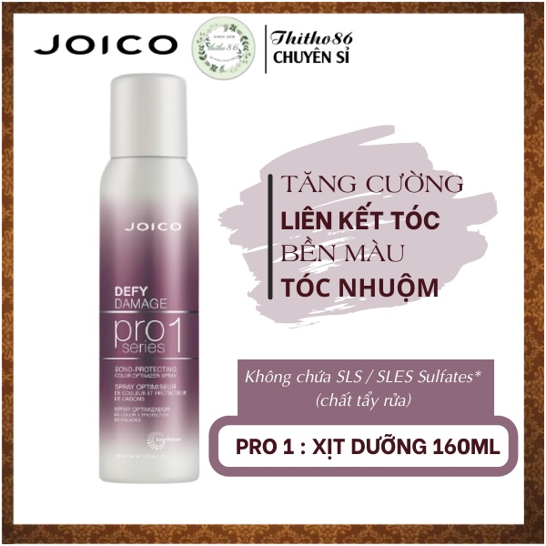 Bộ Sản Phẩm Bảo Vệ &amp; Tăng Cường Liên Kết Tóc JOICO Defy Damage Proseries 2 Bước