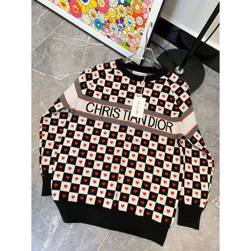 Áo Len Họa Tiết Thương Hiệu Sang Trọng Hàng Nhập Quảng Châu Cao Cấp