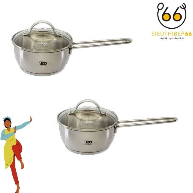 [Hàng Sale] Nồi Quánh Inox 304 Đáy Liền Luna Plus, Size 16cm, Nồi Đáy Từ Chính Hãng Đức Dùng Cho Bếp Từ, Bếp Điện