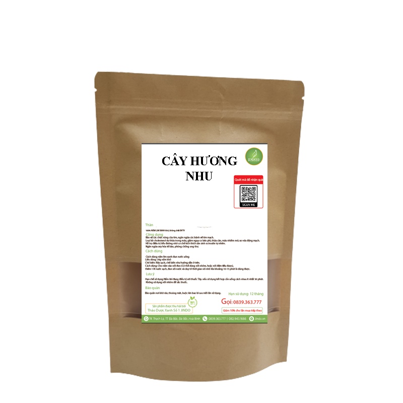 Cây hương nhu khô JINDO 1kg