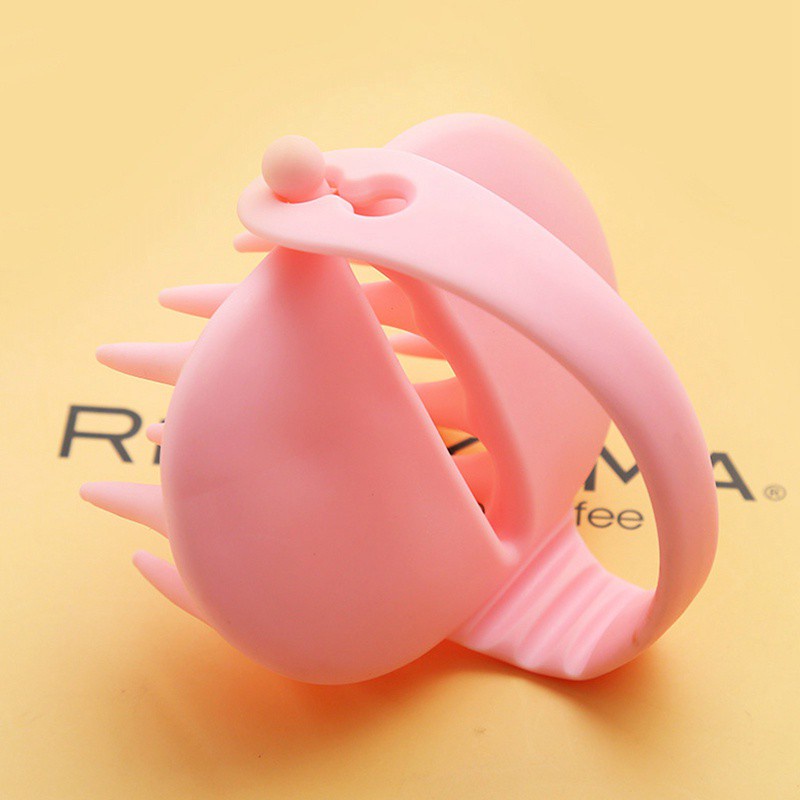 Bàn chải Silicon massage gội đầu tiện lợi chất lượng cao