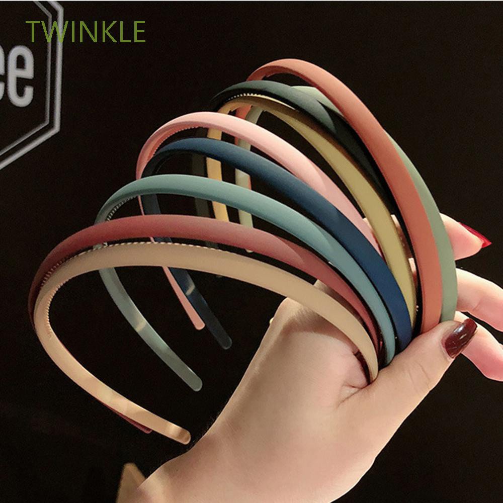Cài tóc bằng nhựa acrylic màu trơn đơn giản hợp thời trang dành cho nữ