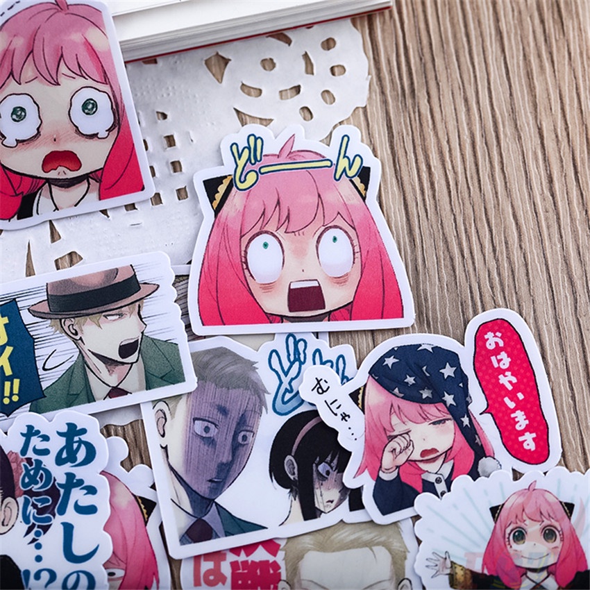 ★★★ Sticker Dán Trang Trí Nhật Ký Mini SPY×FAMILY Q-2 Anya ★★★ Bộ 60 Sticker Dán Trang Trí Album Thời Trang