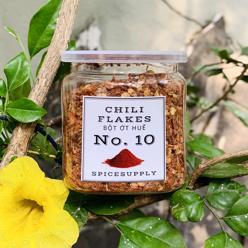 Chili Flakes - Ớt Huế Vẩy siêu cay gói nhỏ Gia Vị healthy giảm cân meal plan fitness Hũ 120ml