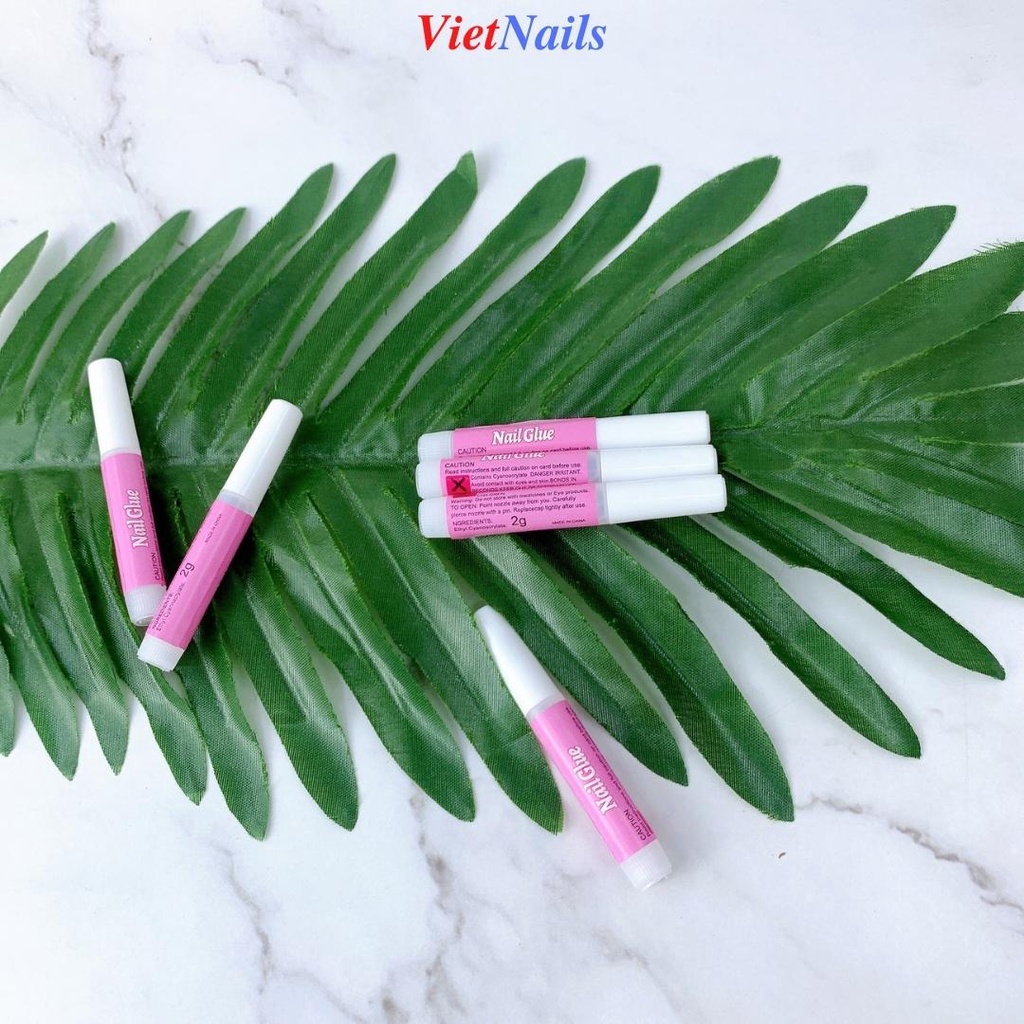 Keo Dán Móng Tay Nail Box Mini Màu Hồng 2g