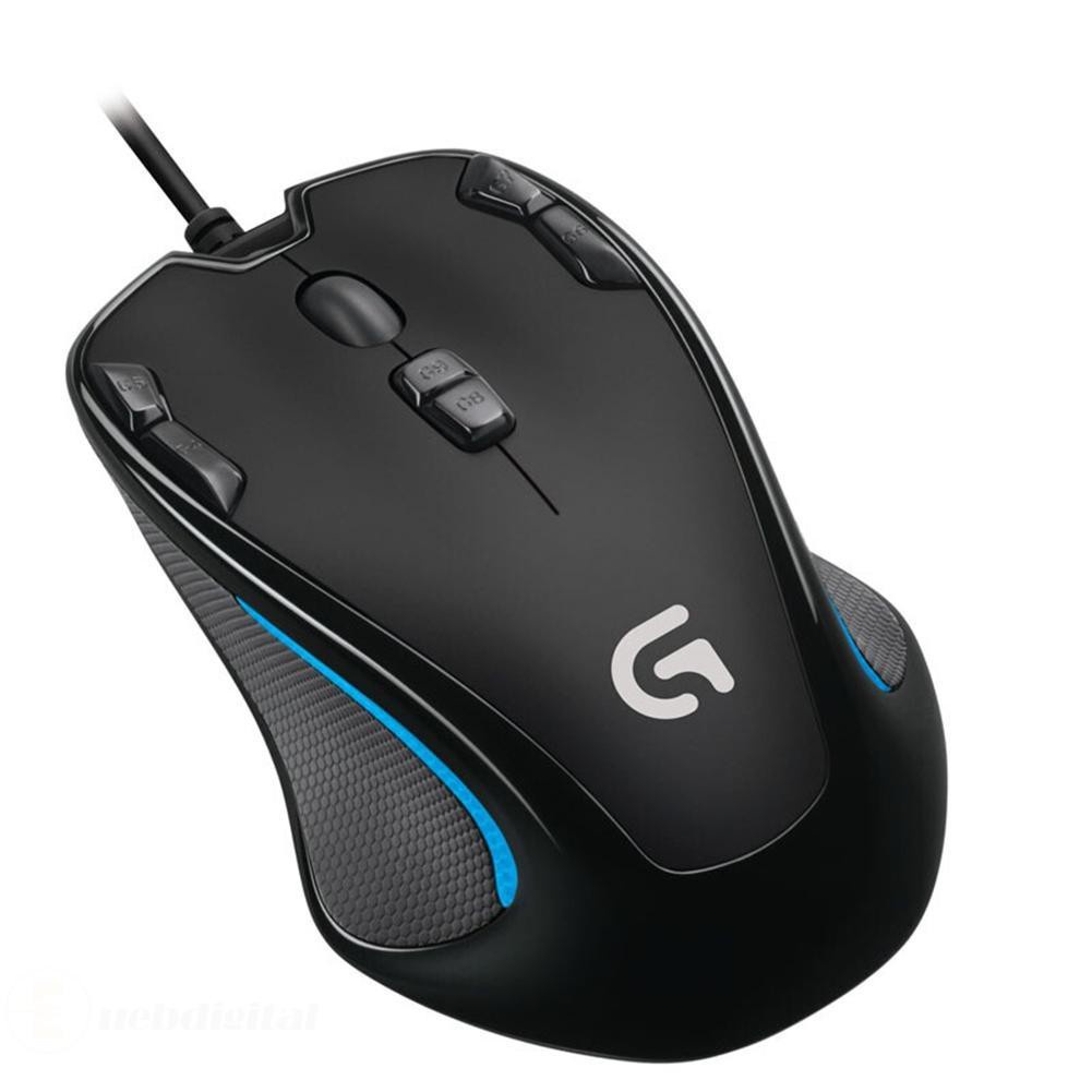 Logitech G300s Ambidextrous Optical Gaming Mouse 9 Programmable Buttons