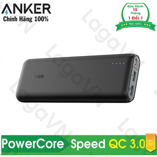 Pin sạc dự phòng ANKER PowerCore Speed 20000mAh Quick Charge 3.0 PowerIQ - A1278H11