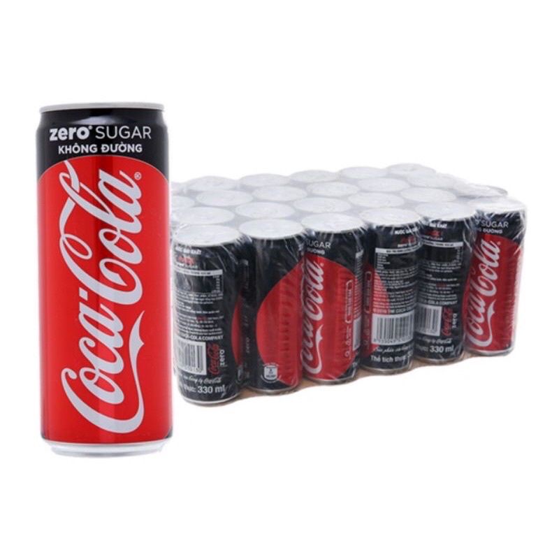 NƯỚC CÓ GÀ KHÔNG ĐƯỜNG COCA ZERO 330ML