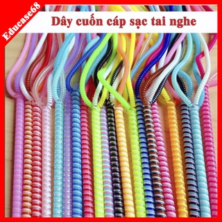 Dây Cuốn Sạc Điện Thoại, Tai nghe điện thoại Chống Rối Chống Đứt Gẫy Cho Cáp Sạc Và Tai Nghe Educase68