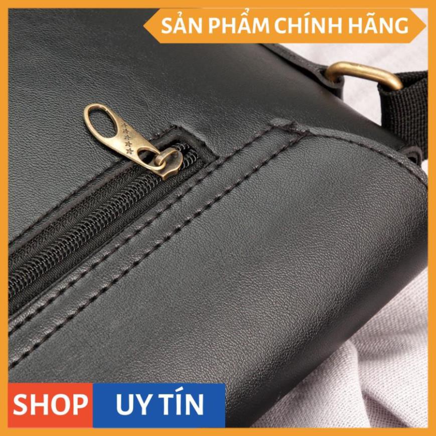 Túi Da Nam 4U Công Sở Sang Trọng DN269 (đen - nâu)