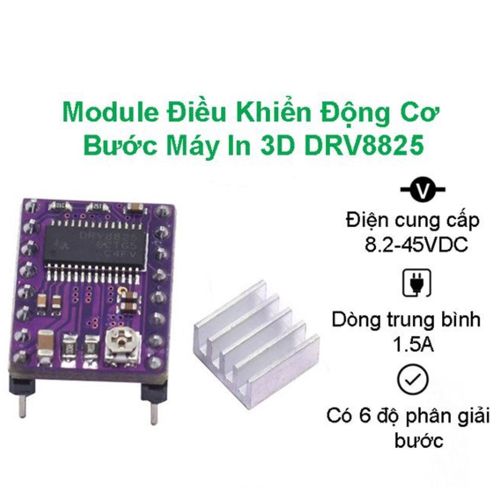 Module Điều Khiển Động Cơ Bước Máy In 3D DRV8825