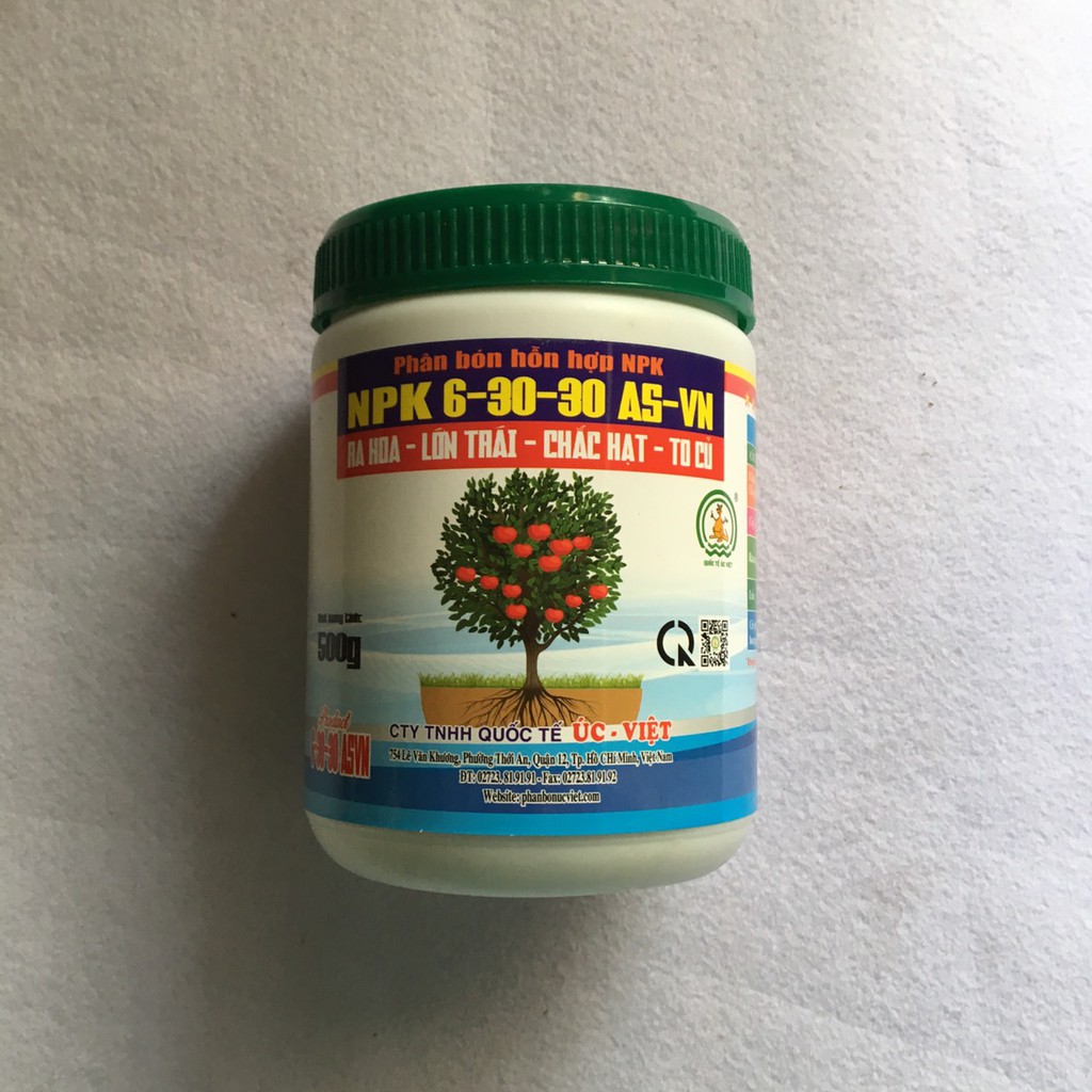 Hủ 500gram - Phân bón lá kích thích ra hoa NPK 6-30-30+TE