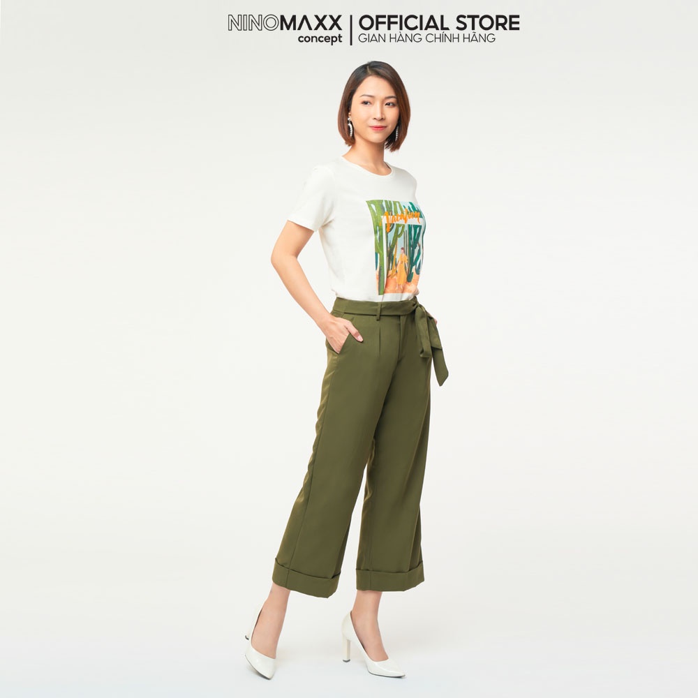 N&amp;M Áo thun Graphic Nữ tay ngắn phong cách trẻ trung chất cotton pha modal 2104083