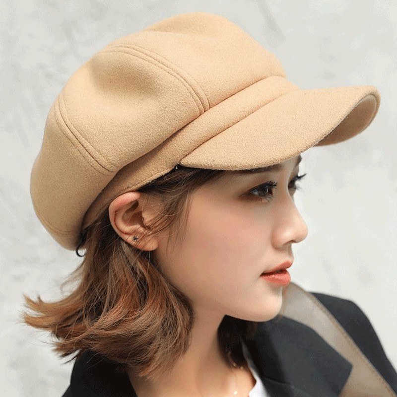 Mũ nồi Beret phối len CAO CẤP - style HÀN Kiểu lưỡi trai