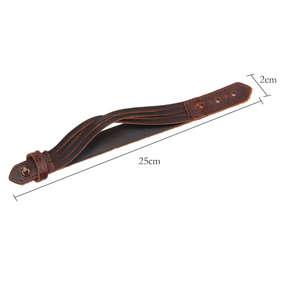 Vòng tay dây da thiết kế đơn giản cá tính dành cho nam và nữ