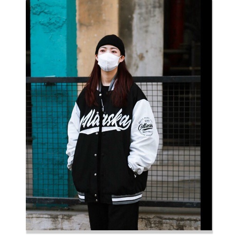 Áo Khoác Bomber Chất Dù Nam Nữ Họa Tiết Chữ Kiểu Hàn Quốc Cực HOT