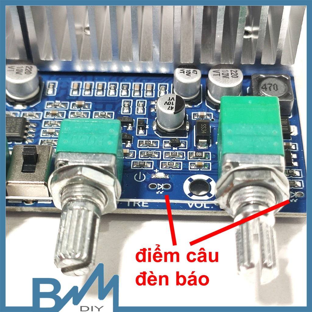 Mạch khuếch đại âm thanh Gemaudio TPA3116D2 2.1 2x50W+1x100W bluetooth 5.0