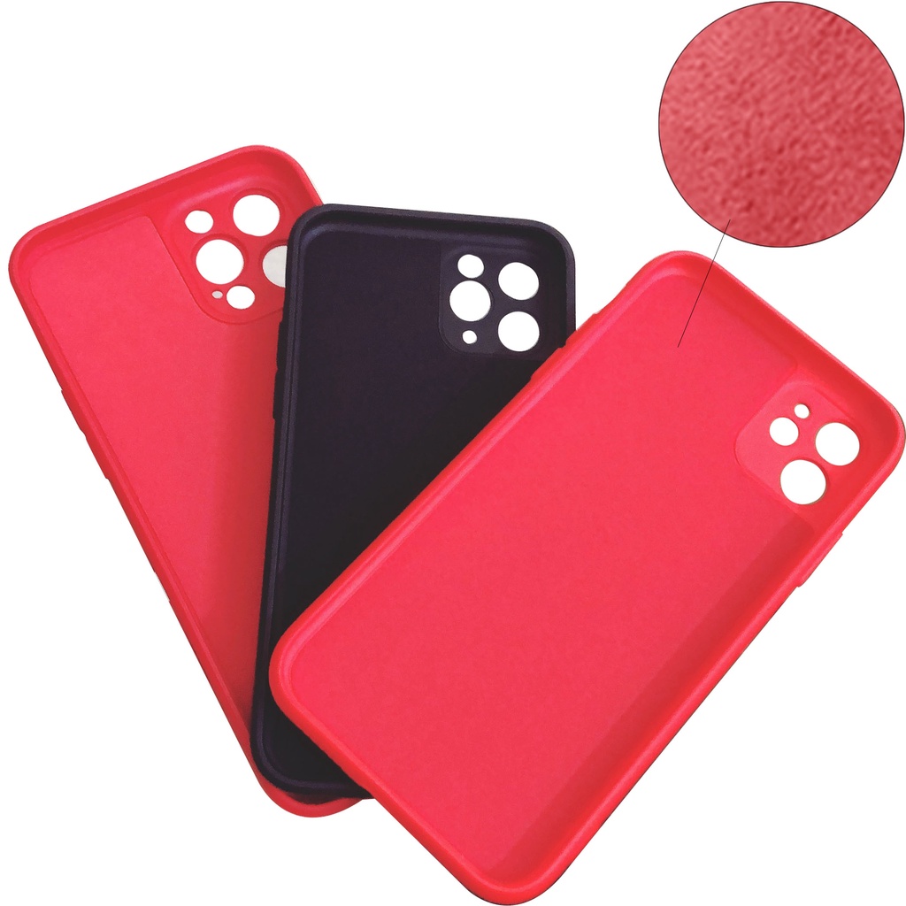 Ốp Lưng Silicon Lót Nhung Iphone 11, 12 Khắc Laser Theo Yêu Cầu