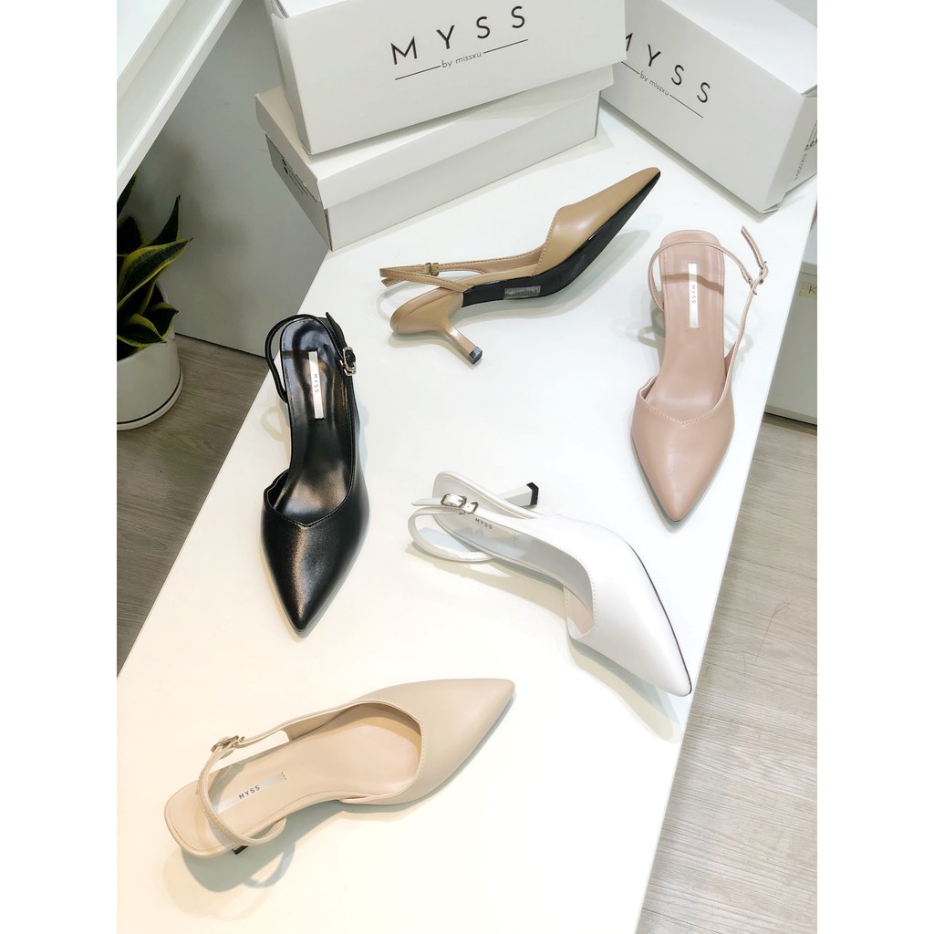 Giày nữ mũi nhọn khoét eo 5cm thời trang  MYSS - CG163