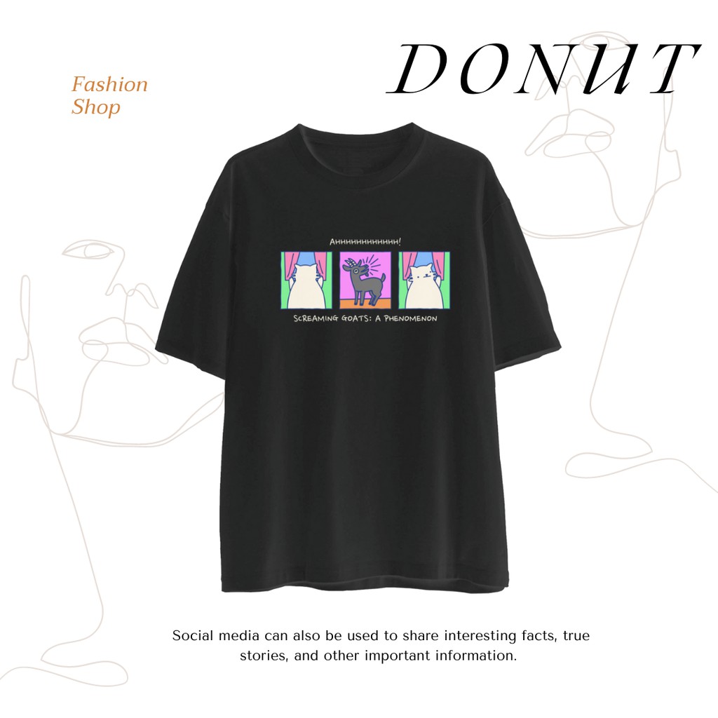 ÁO THUN COTTON OVERSIZE UNISEX FUNNY CARTOON