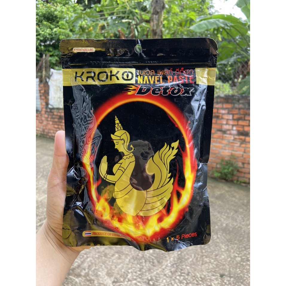 Miếng Dán Tan Mỡ Bụng KROKO DETOX Thái Lan [ BỊCH  5 MIẾNG]