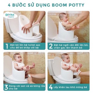 Tặng quà bô boom potty, bô rửa đa năng giúp việc vệ sinh cho bé trên 6 - ảnh sản phẩm 2