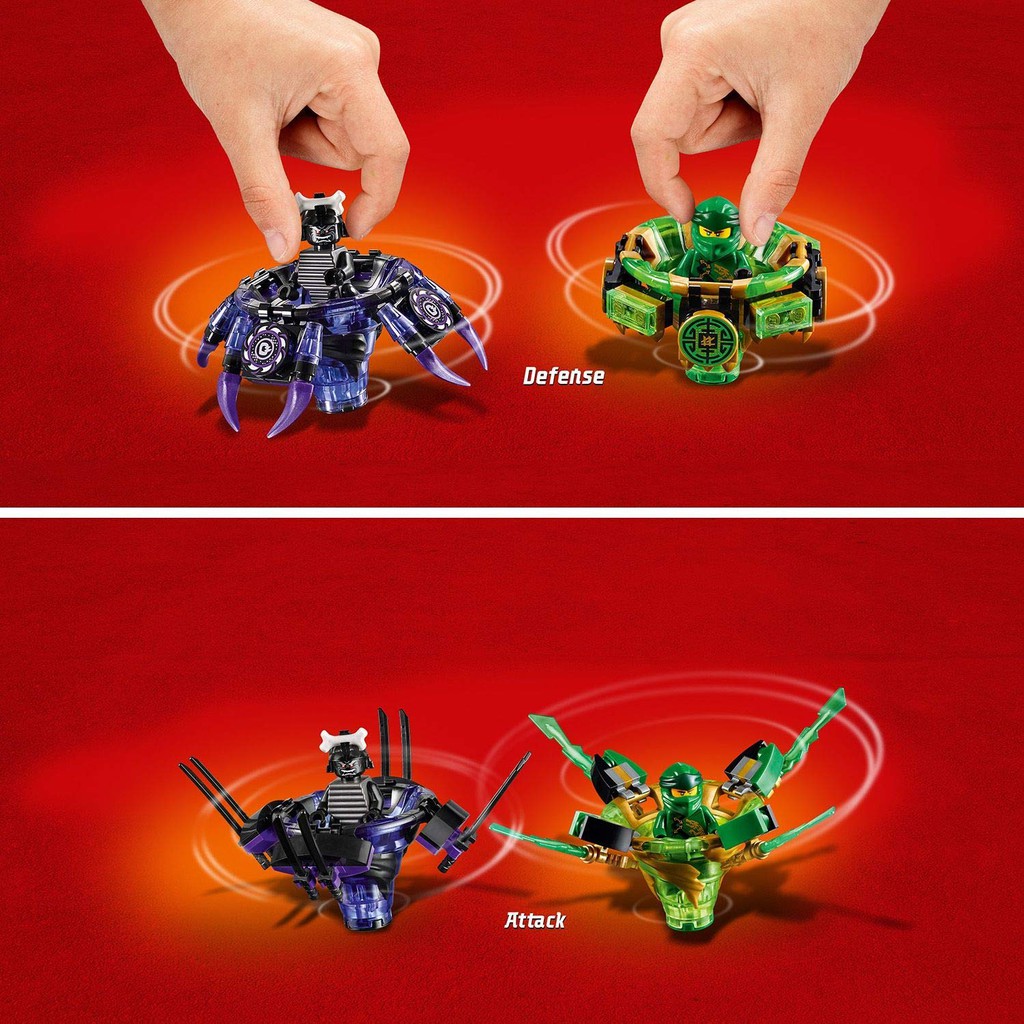 LEGO NINJAGO CON QUAY LỐC XOÁY QUYỀN NĂNG VÀ LỐC XOÁY HỦY DIỆT - ĐỒ CHƠI CHÍNH HÃNG LEGO