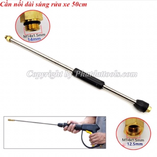 Cần Nối Súng Rửa Xe Cao Áp 30cm- 50cm cao cấp