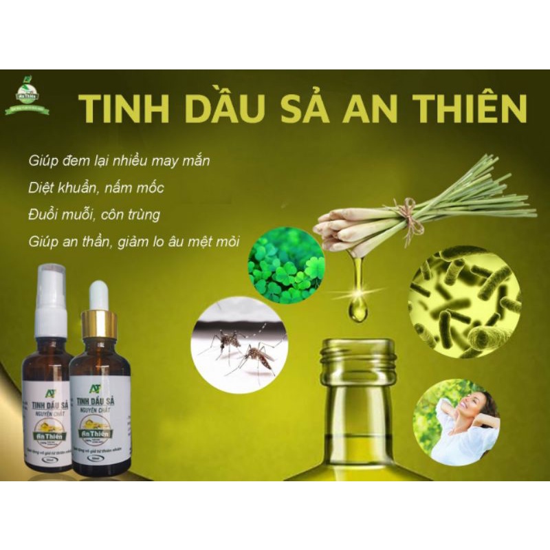 Tinh dầu xả nguyên chất thiên nhiên An Thiên 50ml