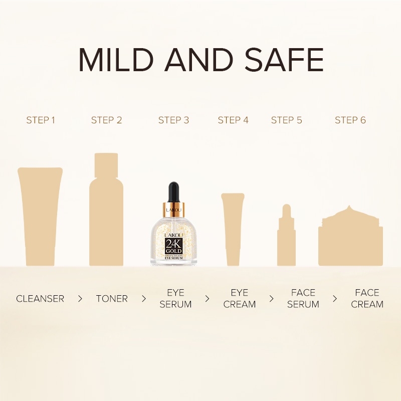 Tinh Chất Vàng 24K LAIKOU 30ml Giảm Nếp Nhăn Chống Lão Hóa