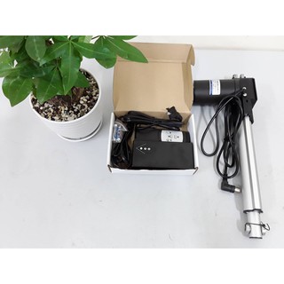 Bộ xy lanh điện 24V 3000N 200mm và bộ điều khiển xy lanh điện tích hợp tại chỗ và từ xa