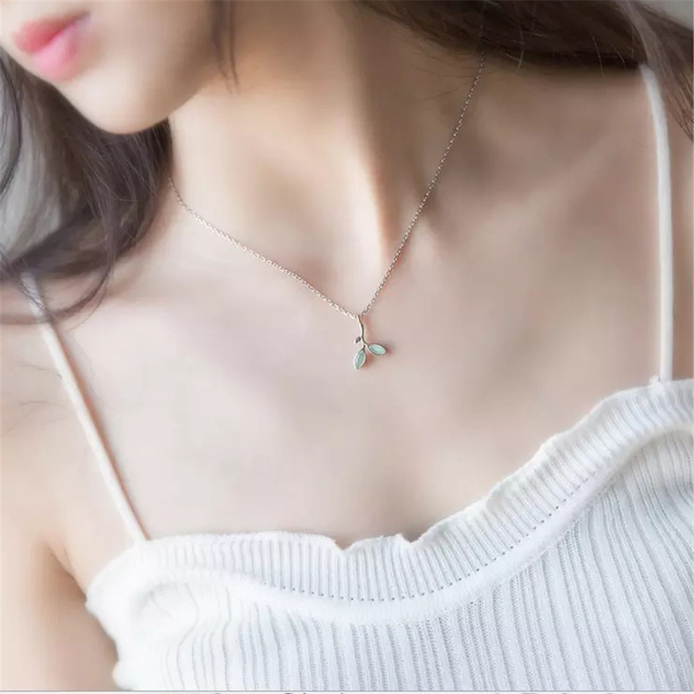 Bộ Trang Sức Đính Đá Opal Sang Trọng Cho Nữ