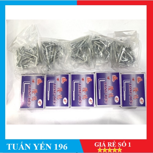 [COMBO 5 hộp] Móc Màn LONG ĐỨC 6P chất lượng cao