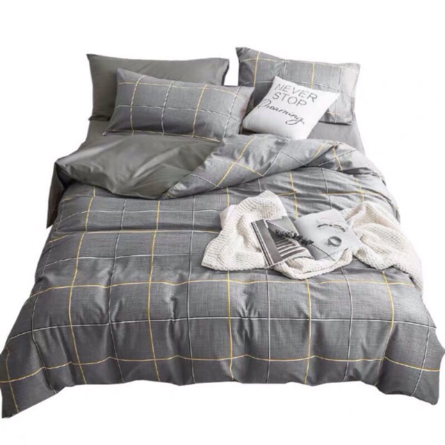 Bộ chăn phao ga gối poly cotton