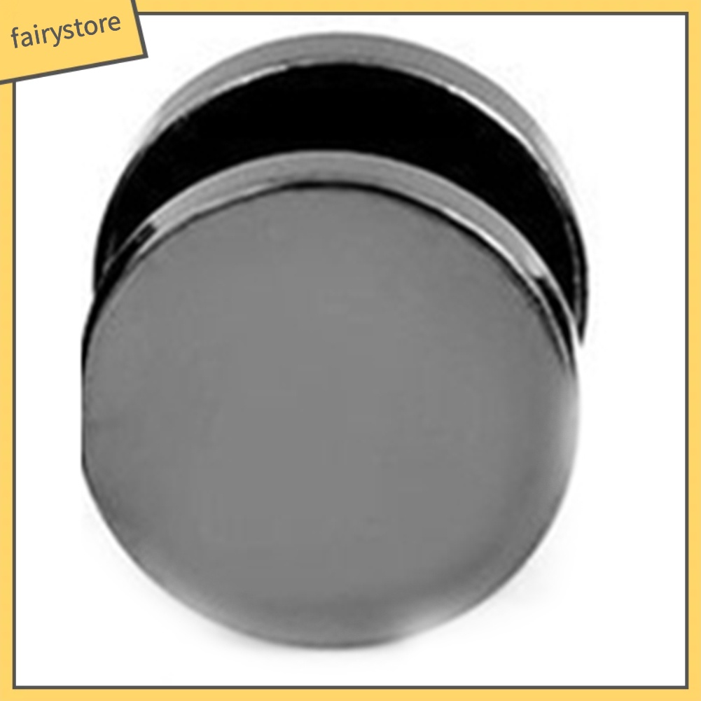 Khuyên Tai Tròn Bằng Thép Không Gỉ Màu Đen 3mm - 14mm