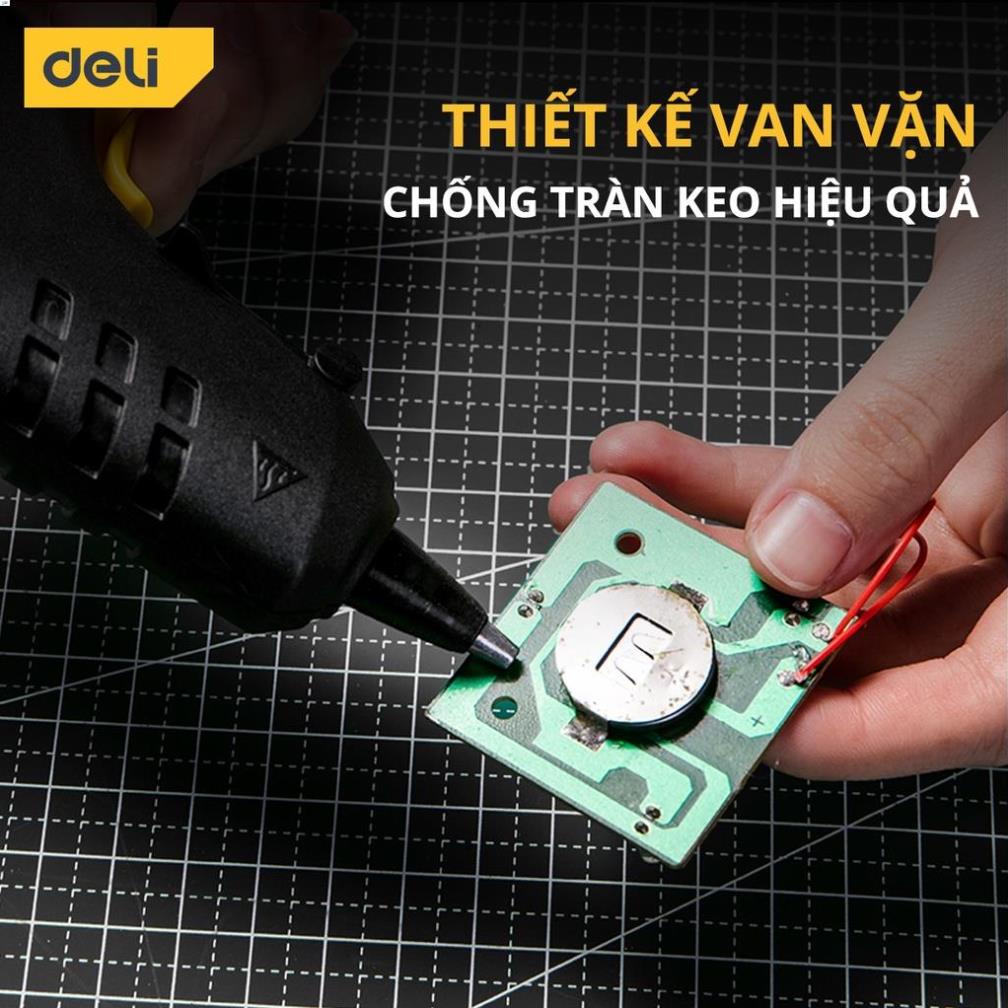 Súng Bắn Keo Deli Cao Cấp Công Suất Lớn 40W - keo 7mm - Nhỏ Gọn, An Toàn Sử Dụng - Thiết Kế Hiện Đại - DL2540