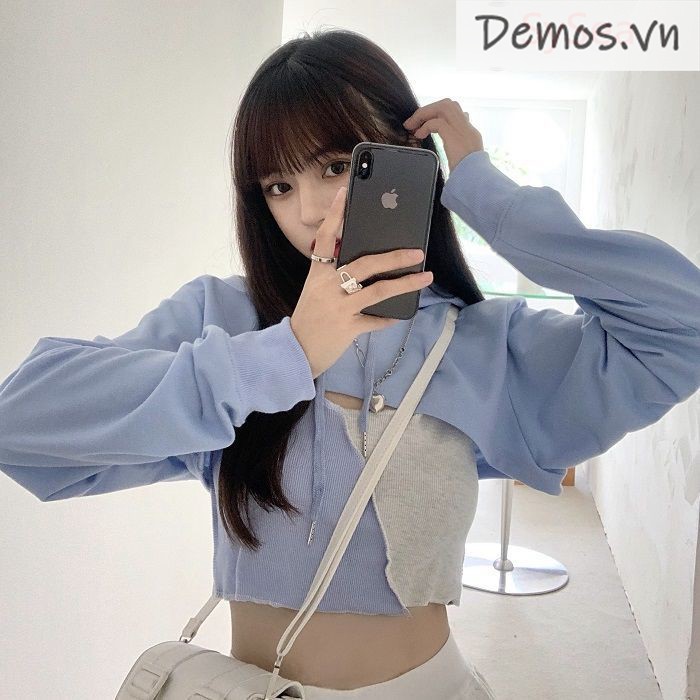 Set Áo Hoodies Có Nón Dài Tay + Quần Dài Ống Rộng Thời Trang Nữ