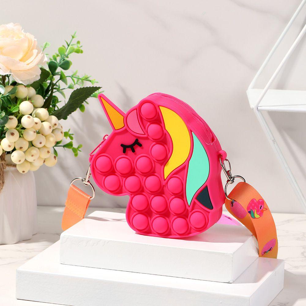 Túi Đeo Vai Mini MIHAN1 Họa Tiết Kỳ Lân Và Chuột Dễ Thương Cho Bé