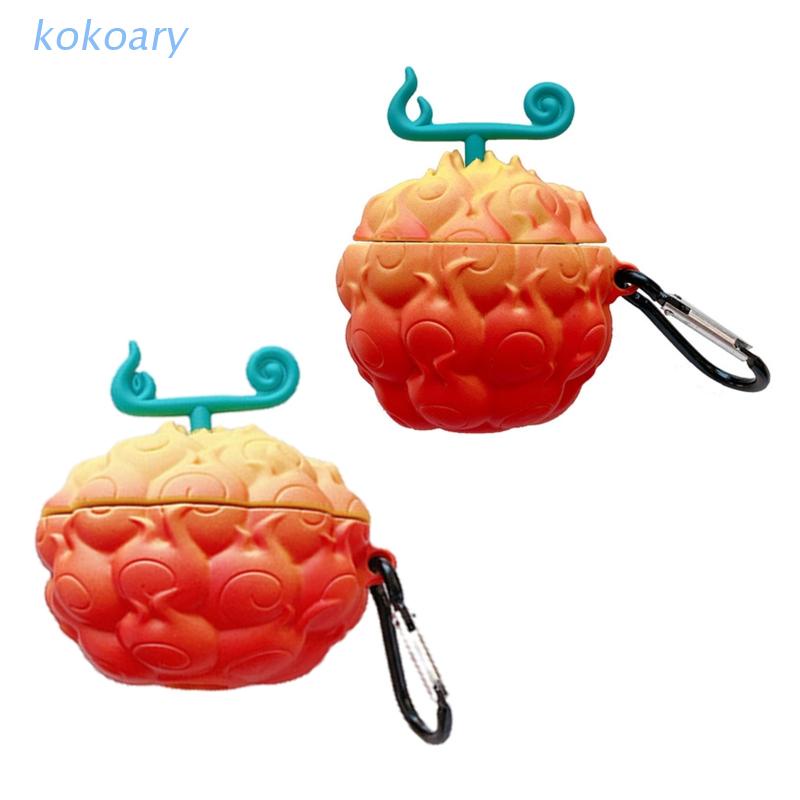 Vỏ Bảo Vệ Hộp Sạc Tai Nghe Airpods 1 2 Pro Họa Tiết Trái Cây Ác Quỷ Thời Trang Sang Trọng