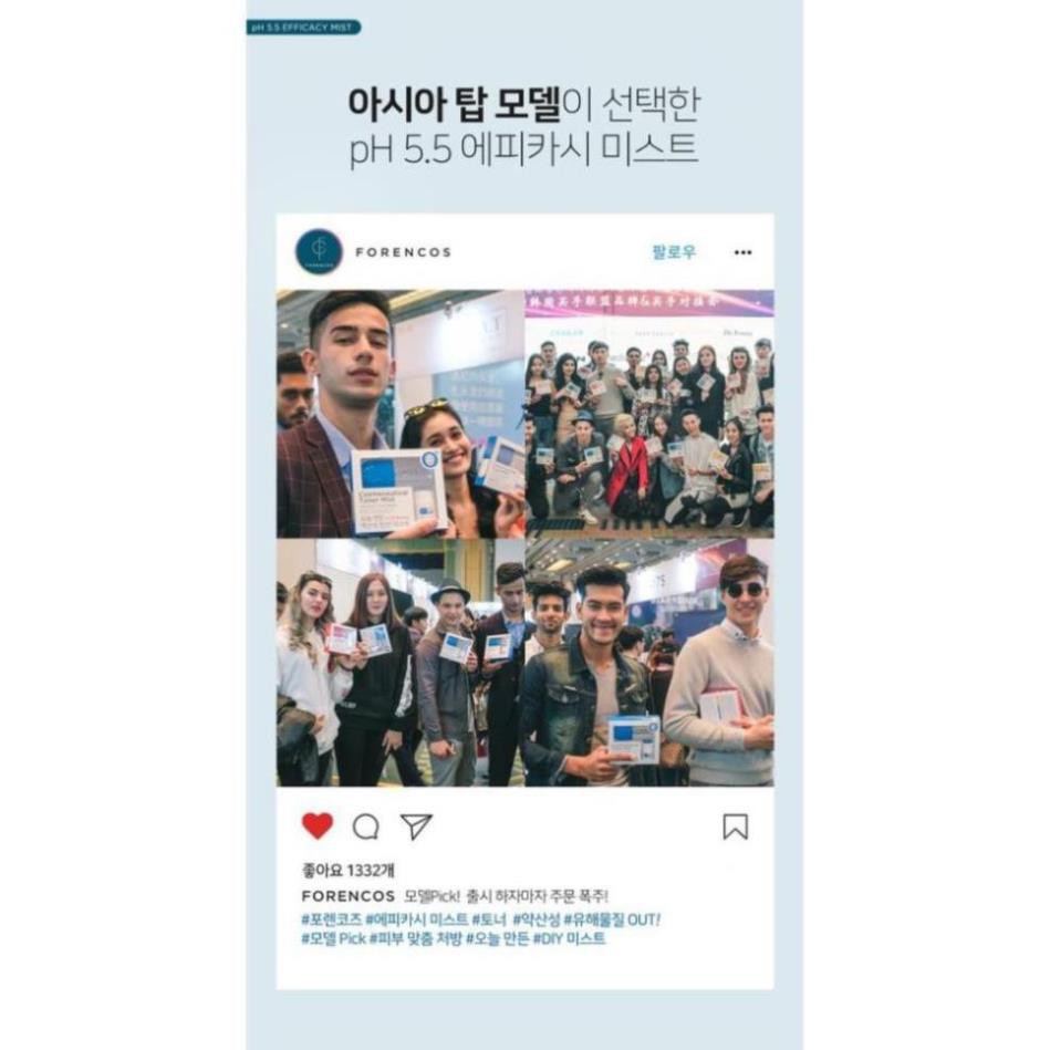 XỊT KHOÁNG DƯỠNG TRẮNG FORENCOS PH 5.5 EFFICACY VITAMIN TONER MIST