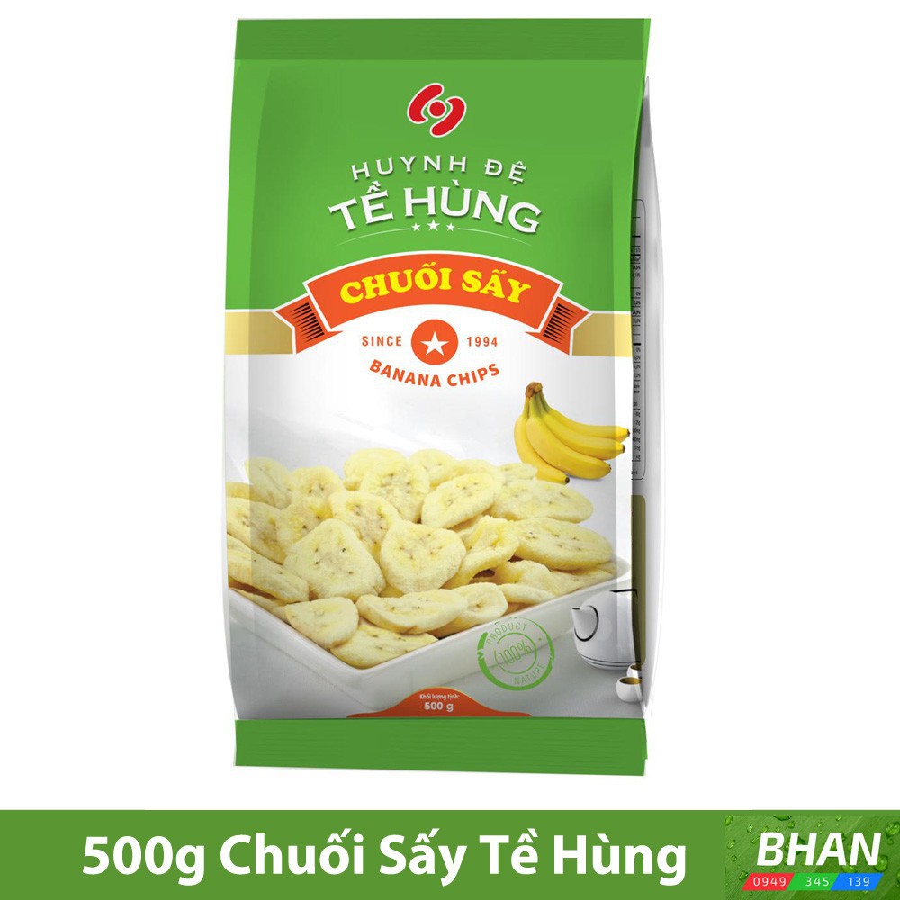 Chuối Sấy Huynh Đệ Tề Hùng 500g