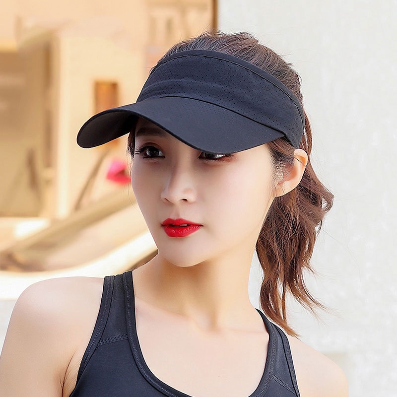 Mũ Lưỡi Trai Hở Chóp Màu Trơn Thoáng Khí Chống Tia UV Thời Trang Mùa Hè Cho Nam Và Nữ