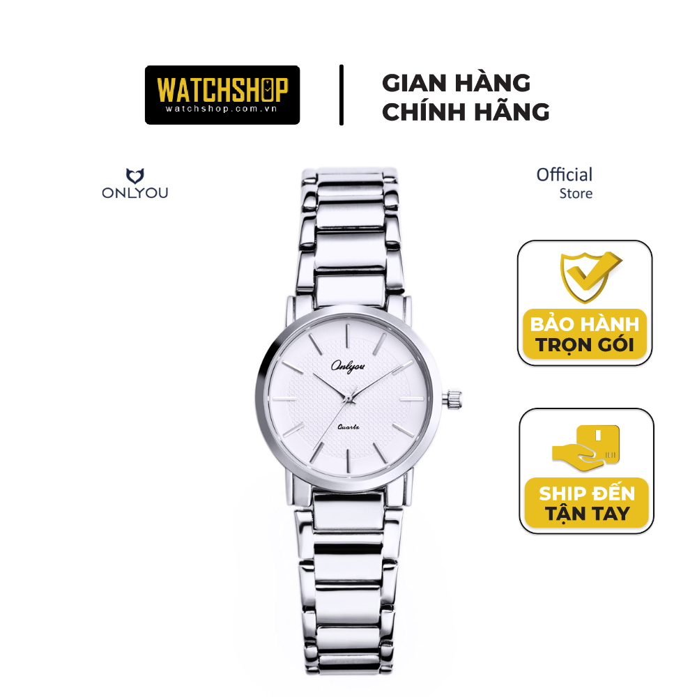 Đồng hồ Onlyou Nữ 8890LC Dây thép không gỉ 26mm