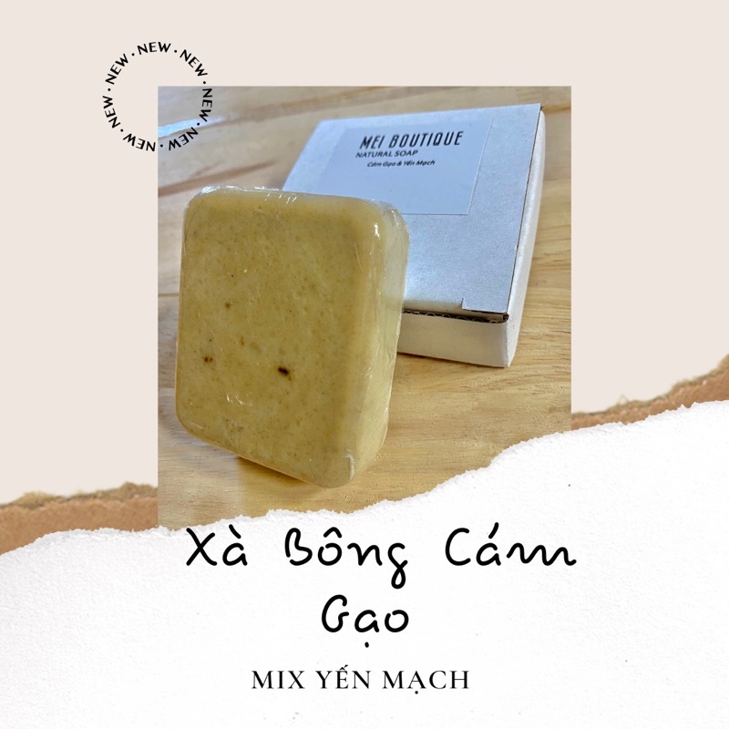 Xà Bông Cám Gạo Yến Mạch Sáng Da, Dưỡng Ẩm