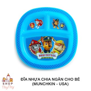 ĐĨA NHỰA CHIA NGĂN CHO BÉ PAW PATROL - MUNCHKIN (Đội chó cứu hộ)