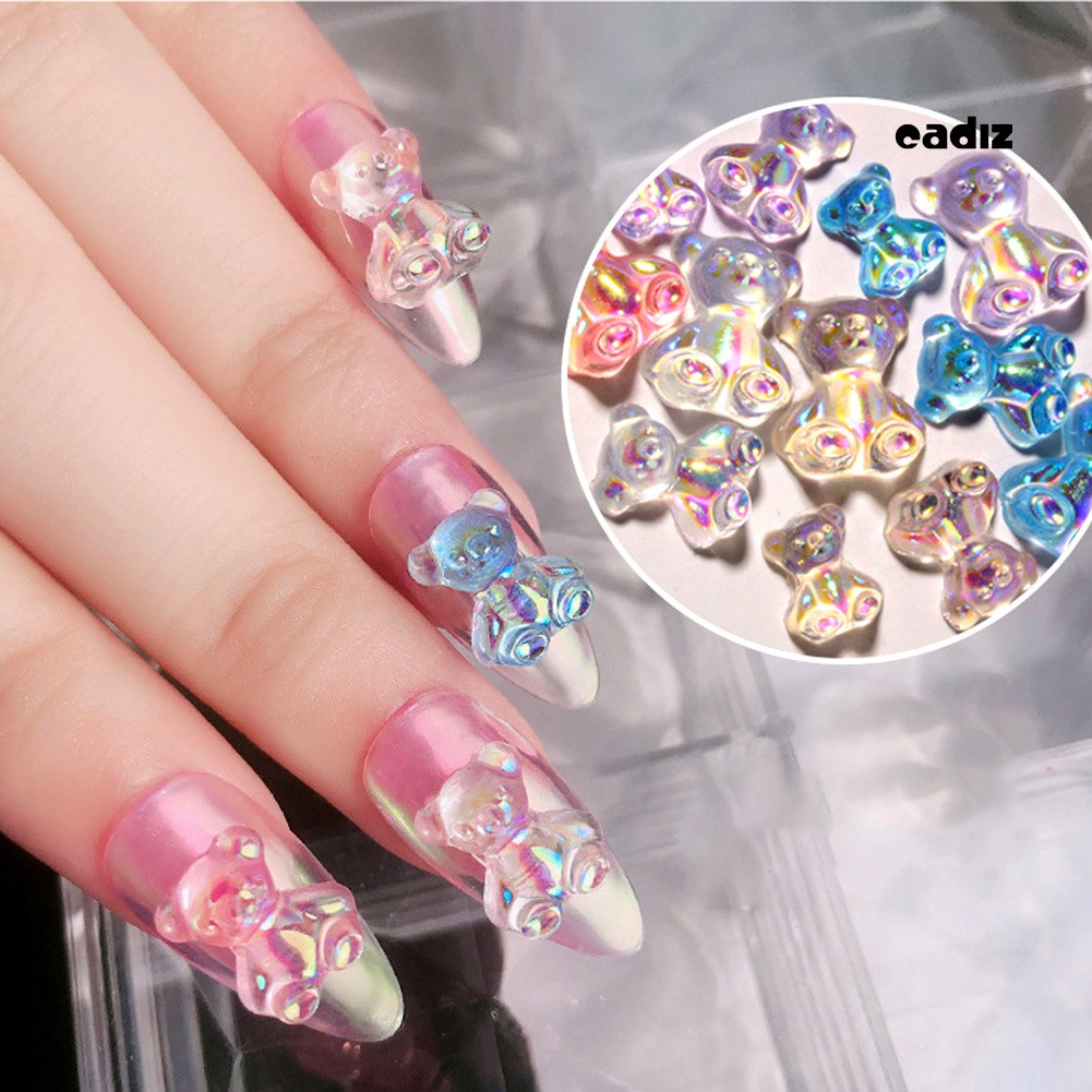 [Hàng mới về] Set 12 phụ kiện trang trí móng 3D dễ thương