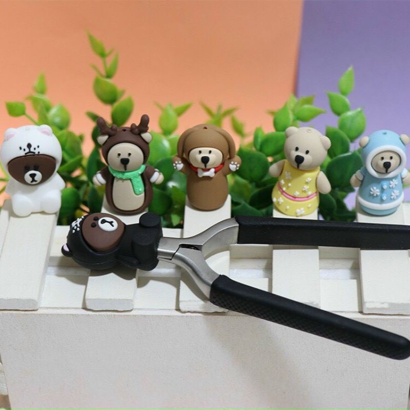 Bọc đầu kìm hình thú cute - bọc đầu kìm silicon chuyên dụng ngành nail