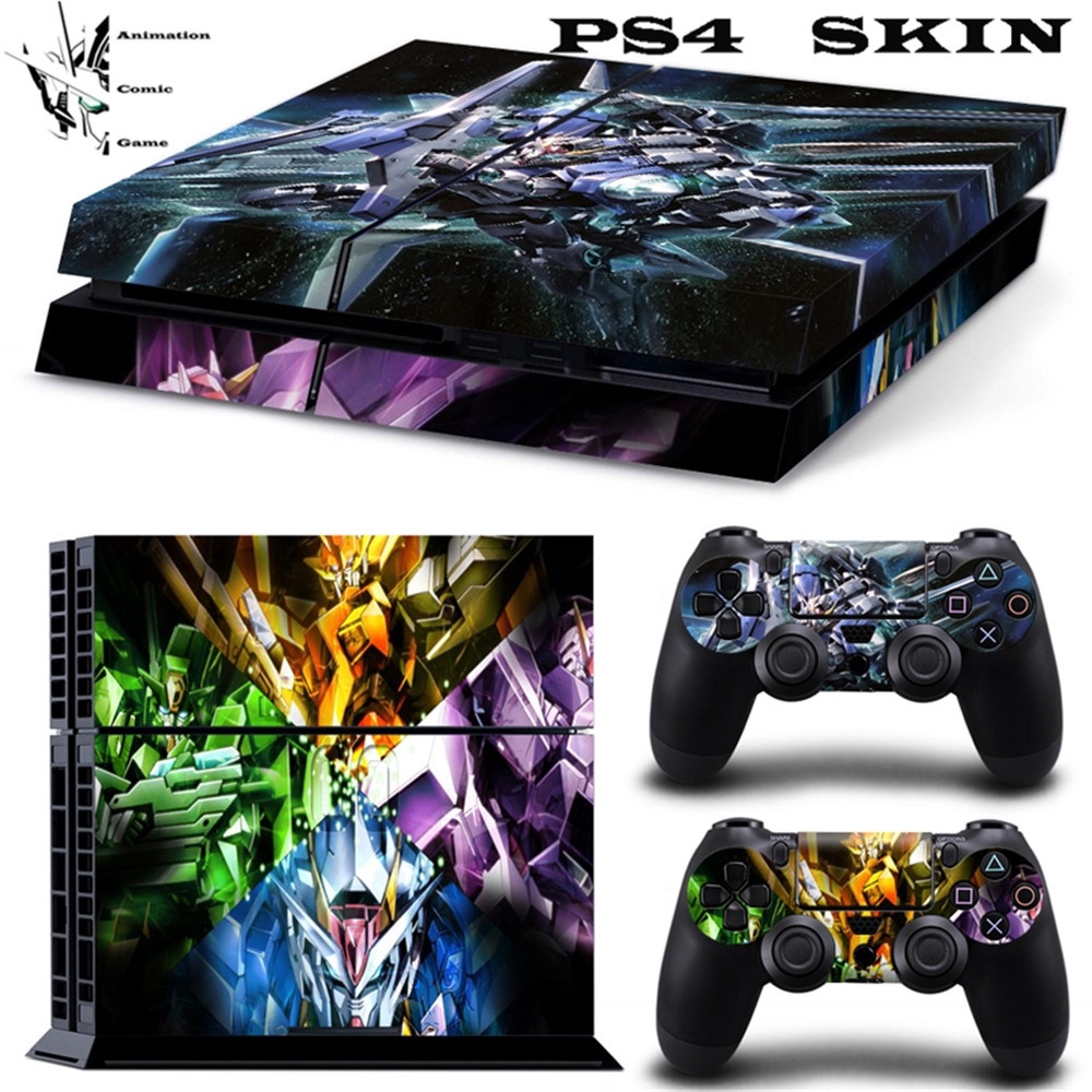 Decal dán hình gundam 00 bảo vệ cho bộ điều khiển và tay cầm chơi game ps4 playstation 4